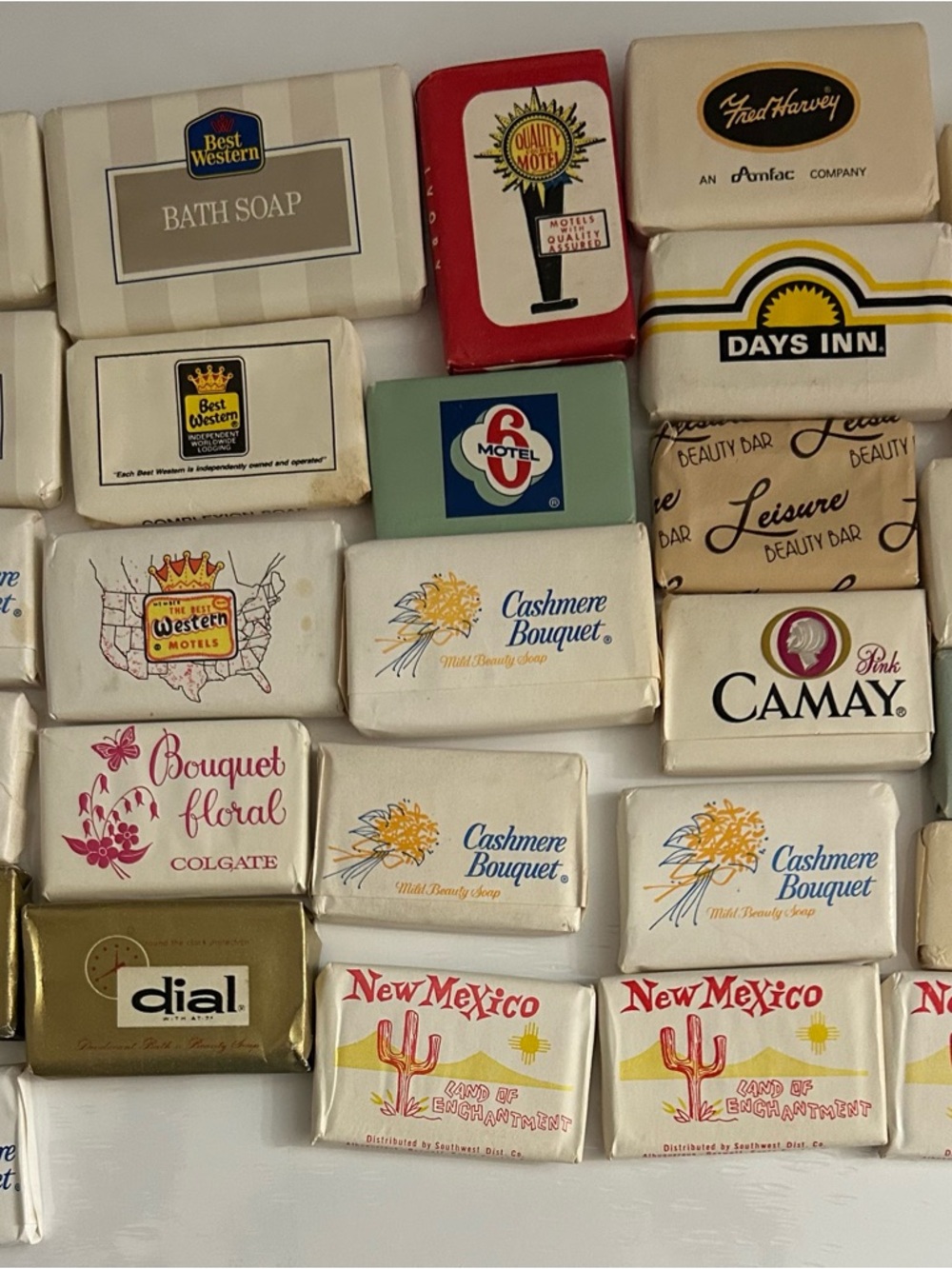 Soap: lot 28 vintage hotel airline mini vintage souvenir unopened 70s 80s